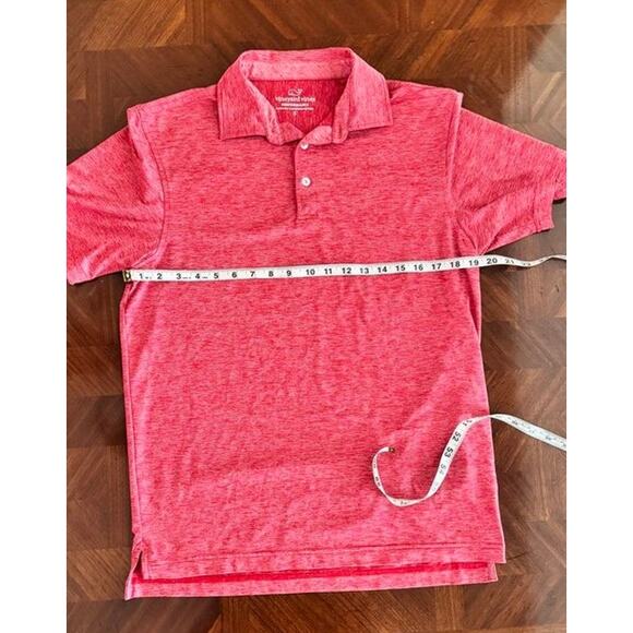 Vineyard Vines Performance Polo Shirt Red Striped Small Men’s - Picture 5 of 16